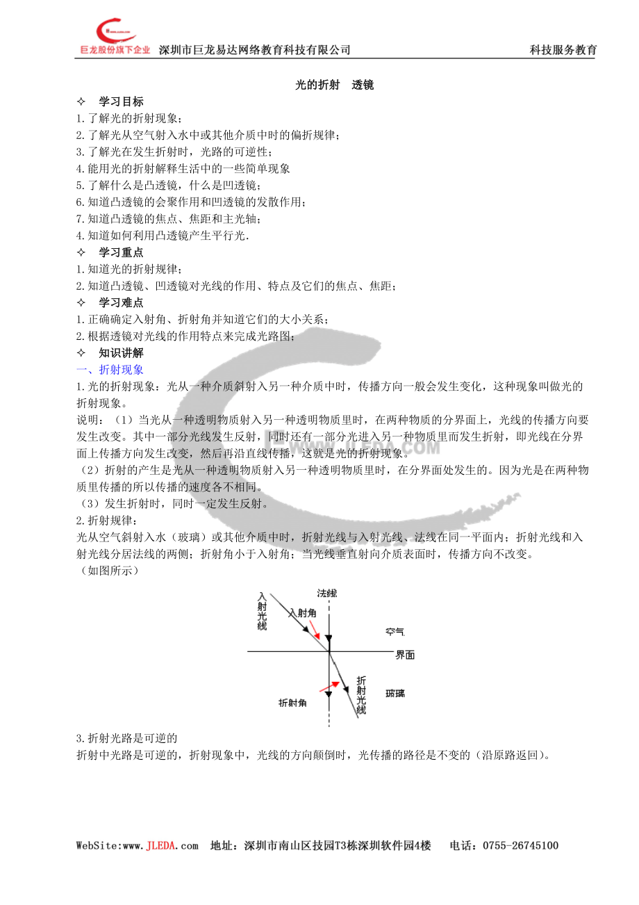 光的折射透鏡 (2)_第1頁