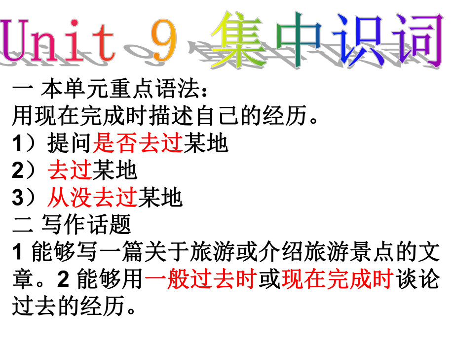 新版八下Unit 9 集中識(shí)詞-Helen_第1頁(yè)