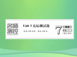 （遵義專）七年級英語上冊 Unit 3 Is this your pencil達標測試卷習題課件 （新）人教新目標