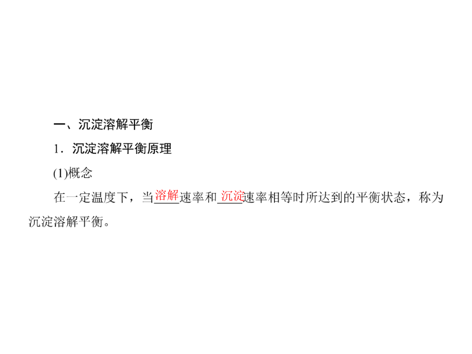 2018-2019學年蘇教版選修4 專題3 第4單元　難溶電解質(zhì)的沉淀溶解平衡 課件（37張）_第1頁