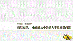 （通用）高中物理 第四章 電磁感應(yīng) 微型專題練3 電磁感應(yīng)中的動力學(xué)及能量問題課件 新人教選修32