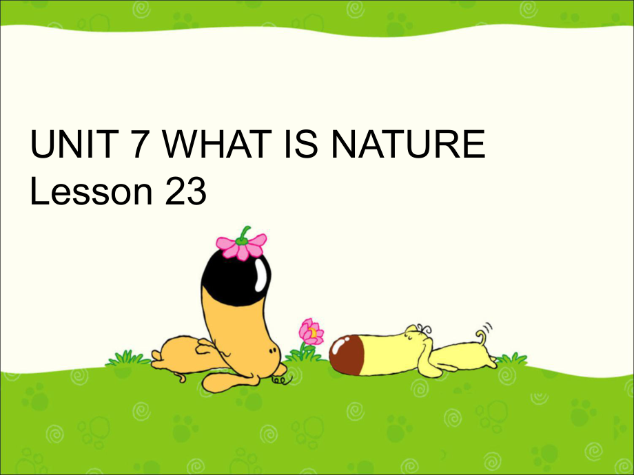 四年级上册英语课件－UNIT 7 WHAT IS NATURE Lesson 24｜北京课改版 (共20张PPT)_第1页