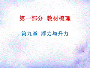 廣東省2019年中考物理滬粵版總復(fù)習(xí)課件：第9章 浮力與升力 (共37張PPT)