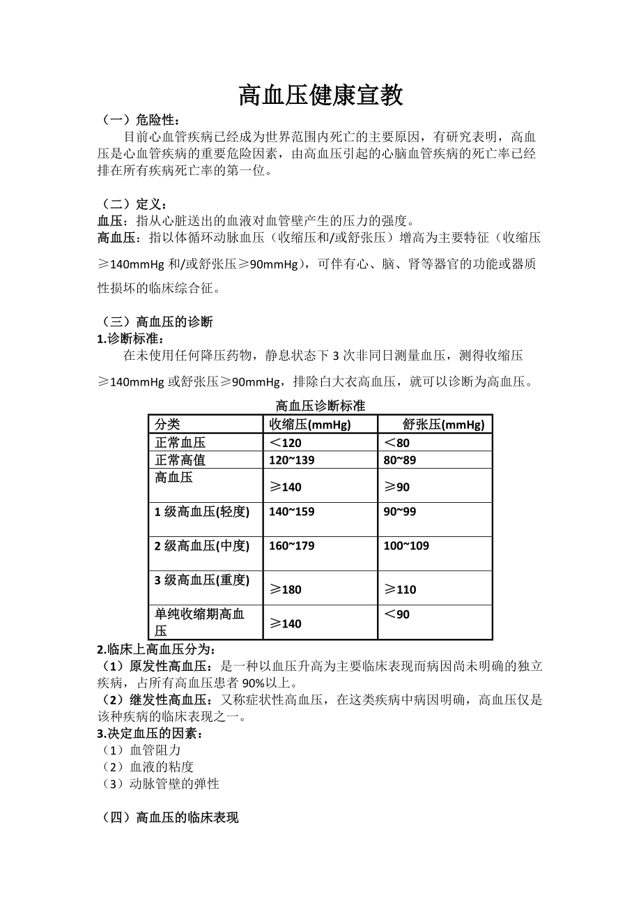 《高血壓健康宣教》_第1頁