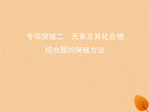 高中化學(xué) 專項突破二 元素及其化合物綜合題的突破方法課件 新人教必修1