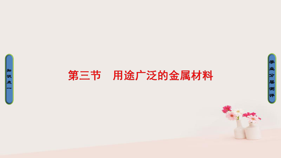 高中化學(xué) 第三章 金屬及其化合物 第3節(jié) 用途廣泛的金屬材料課件 新人教必修1_第1頁(yè)