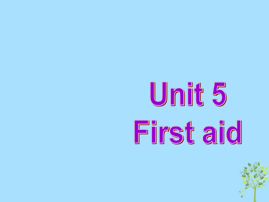 高中英語復(fù)習(xí) Unit 5 First aid課件 新人教必修5_第1頁