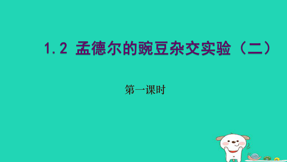 高中生物 第一章 遺傳因子的發(fā)現(xiàn) 第02節(jié) 孟德爾的豌豆雜交實驗二（1）課件 新人教必修2_第1頁