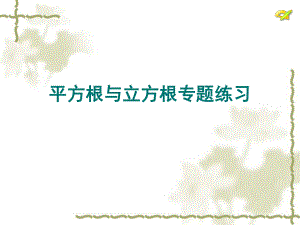 人教版七年級(jí)下冊(cè)數(shù)學(xué)：平方根與立方根專題練習(xí) (共15張PPT)2