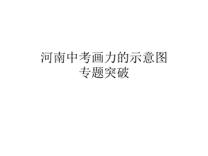 2020河南安陽 中考物理畫力的示意圖作圖題專題精講 課件 15張ppt