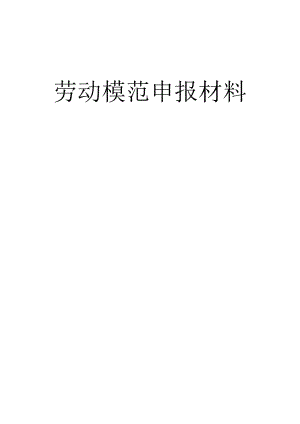 陶瓷有限公司總經(jīng)理勞動模范申報材料