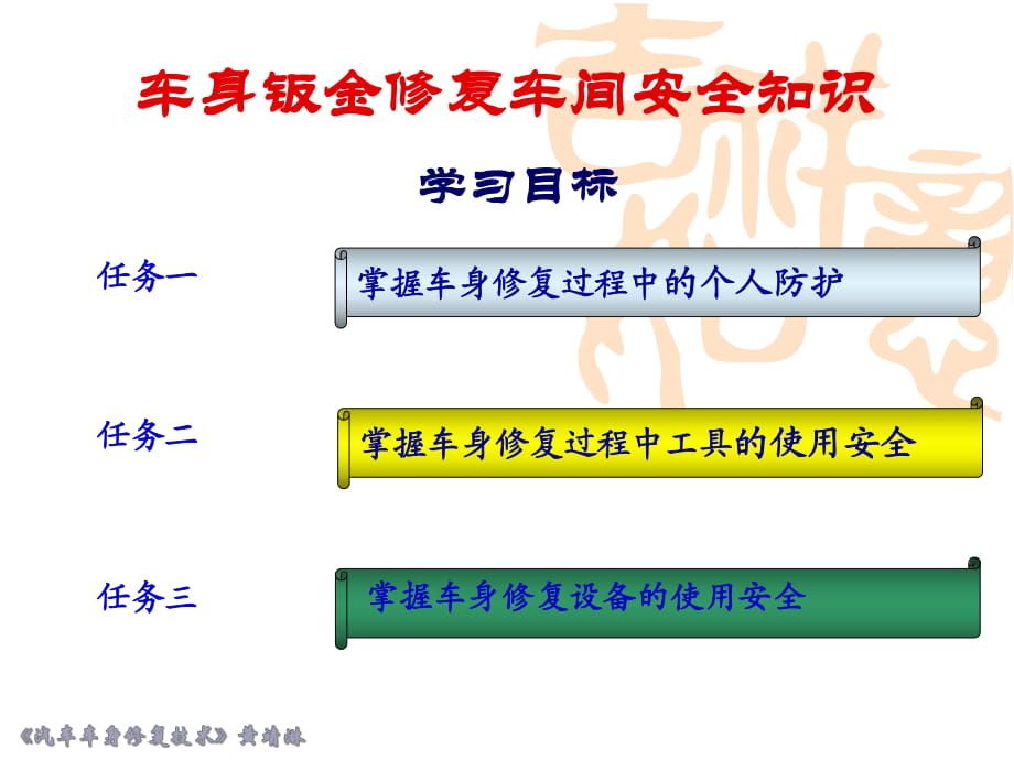 車身鈑金修復(fù)車間安全知識_第1頁