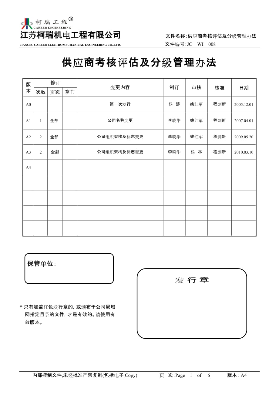 供應商考核評估及分級管理辦法_第1頁