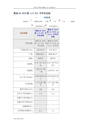 奧迪A8 2010款 3snk