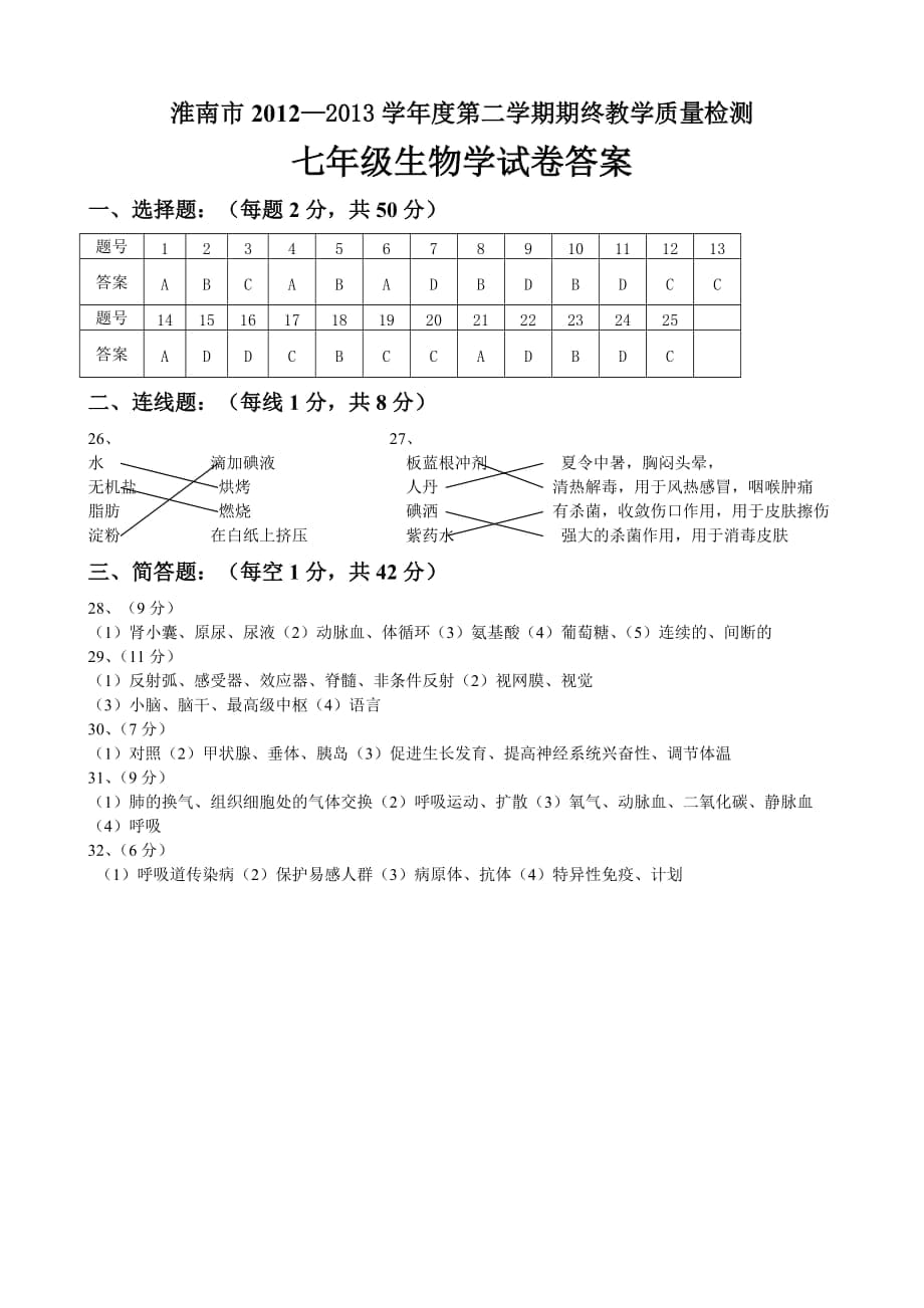 试卷答案 (2)_第1页