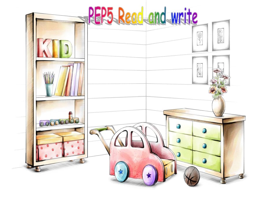 PEP五年级上册Unit5 There is a big bed. B.Read and write_第1页