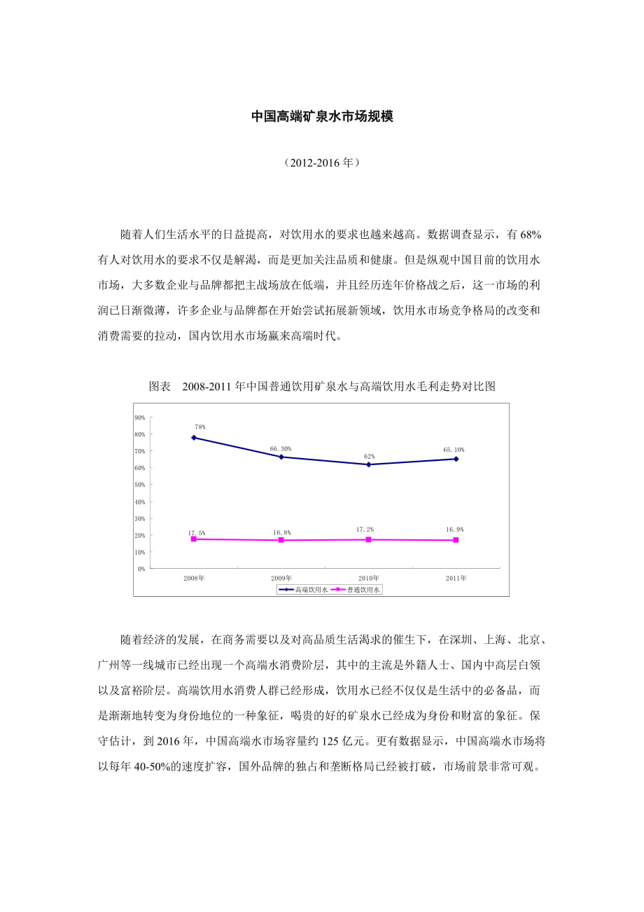 中國高端礦泉水市場規(guī)模_第1頁