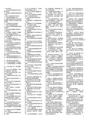 公共關系學 自考復習資料 自考小抄(新)