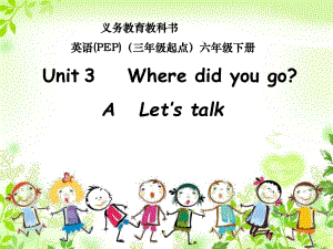 六年级英语下册Unit 3 A Let27s talk