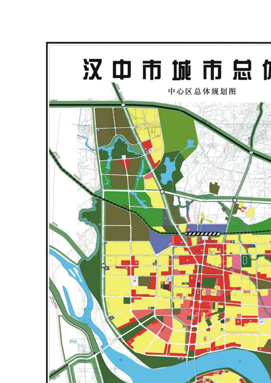 汉中一江两岸规划图图片