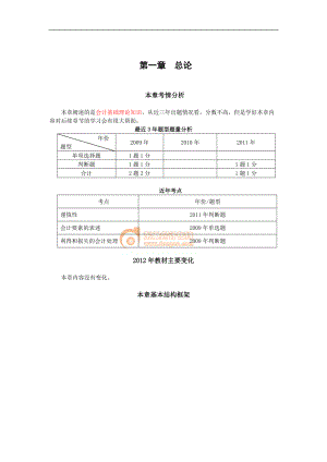 中級會計師考試 會計實務 基礎班講義·第一章總論