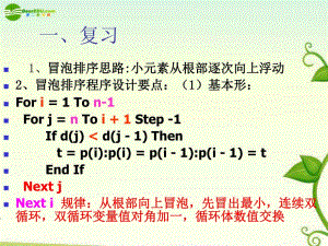 高中信息技術(shù) 2、選擇排序課件 浙教版