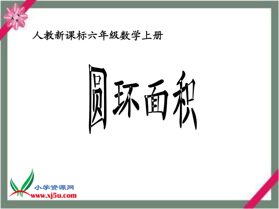 人教新课标数学六年级上册《圆环面积》PPT课件_第1页