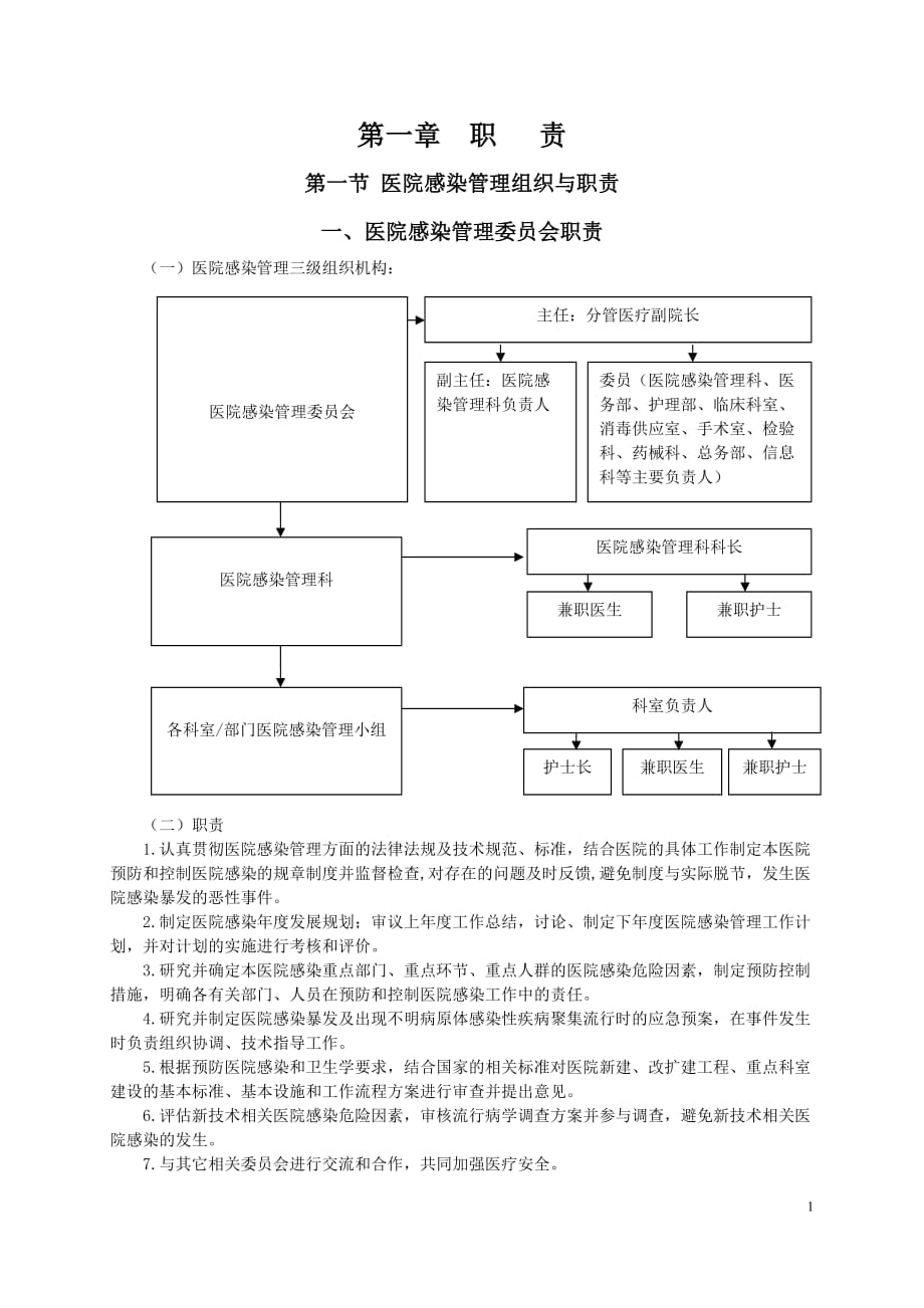 《医院感染管理制度与职责汇编》_第1页