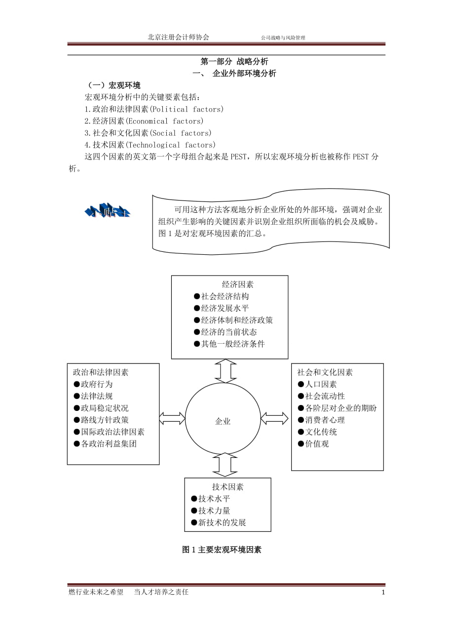 注冊會計(jì)師考試《公司戰(zhàn)略與風(fēng)險管理》專業(yè)知識集錦_第1頁