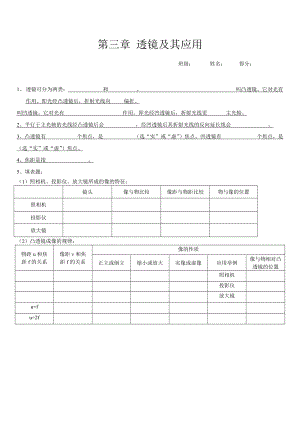 第三章 透鏡及其應(yīng)用 知識(shí)點(diǎn)歸納