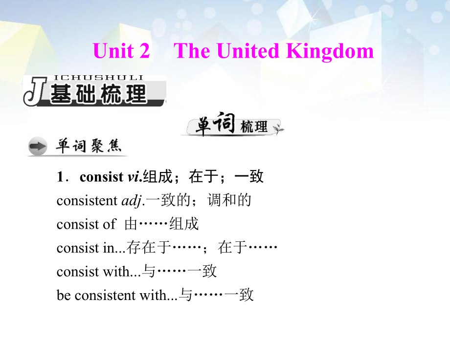 【南方新课堂 备战2014】高考英语一轮复习 unit2 the united kingdom课件 新人教版必修5_第1页