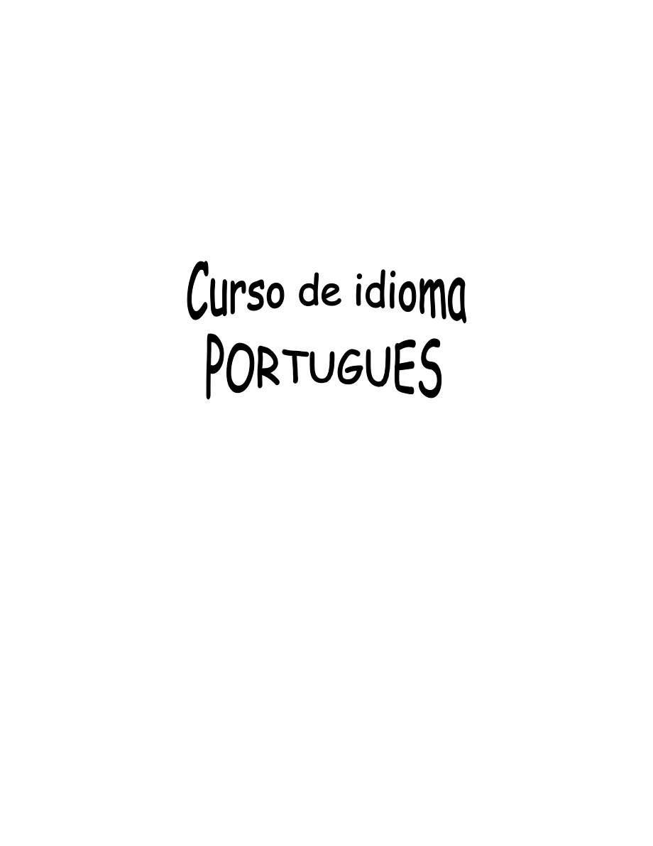 Curso de idioma Portugues (Completo)_第1页