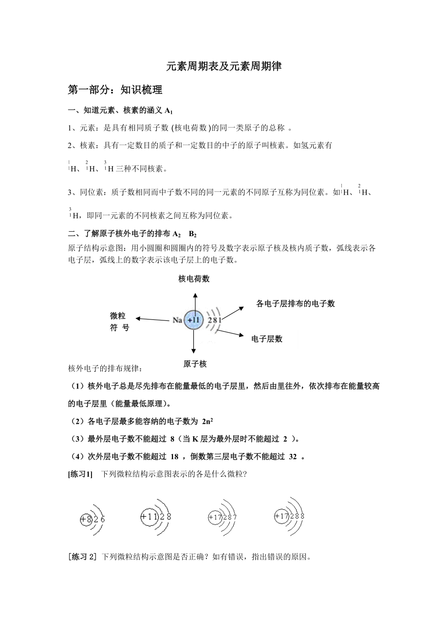 元素周期表及元素周期律_第1頁(yè)