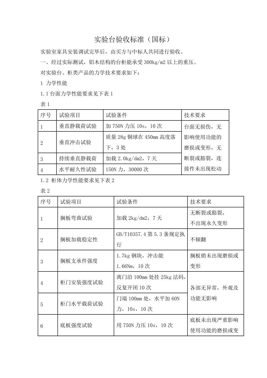 實驗臺驗收標(biāo)準(zhǔn)（國標(biāo)）_第1頁