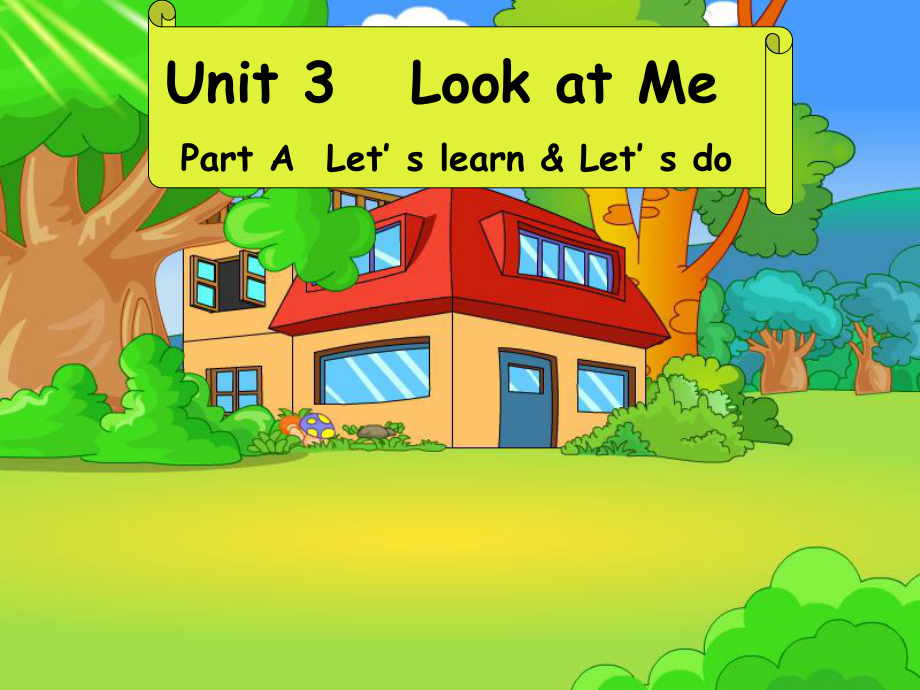 PEP小學英語三年級上冊Unit 2 Look at me Part A Let’s learn let’s do課件_第1頁