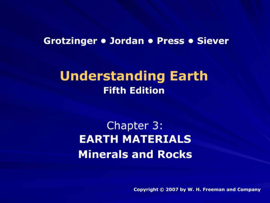 Chapter 3Earth Materials_第1页