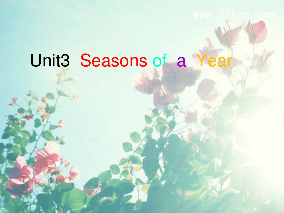 五年級下冊英語課件－Unit 3《Seasons of a year》｜重大版 2_第1頁