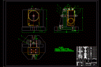 蝸輪箱-NC小型蝸輪減速器箱體的鉆4-M6螺紋孔夾具設(shè)計(jì)及加工工藝裝備-數(shù)控編程、工裝含非標(biāo)6張CAD圖
