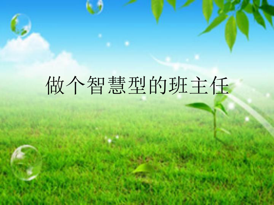 班主任經(jīng)驗(yàn)交流經(jīng)驗(yàn)PPT_第1頁(yè)