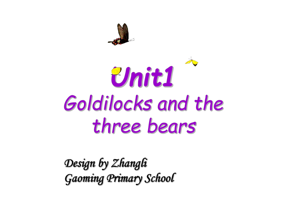 五年級上冊英語課件－《Unit 1 Goldilocks and the three bears》｜譯林版_第1頁