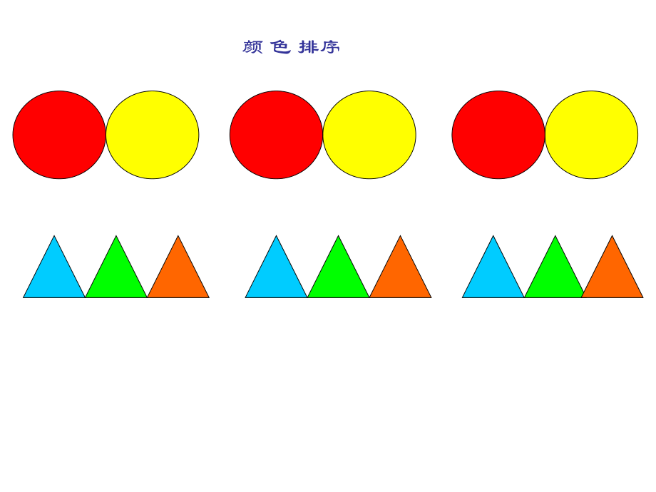 中班数学活动《有趣的排序》课件