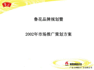 【广告策划PPT】鲁花品牌2002