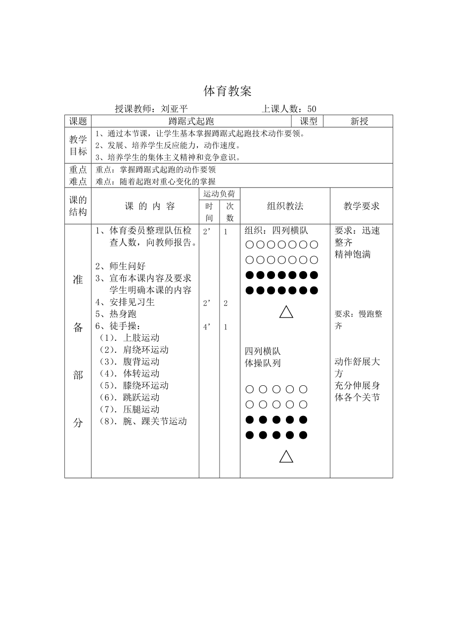 蹲踞式起跑教案 (4)_第1页