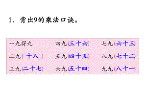 二年級上冊數(shù)學課件-第六單元 表內(nèi)乘法和表內(nèi)除法第9課時 練習十三｜蘇教版