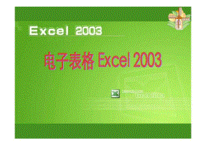 電子表格Excel 2003