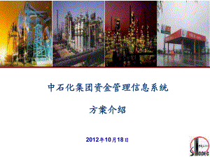 中石化集团资金集中管理信息系统方案介绍扬州石化
