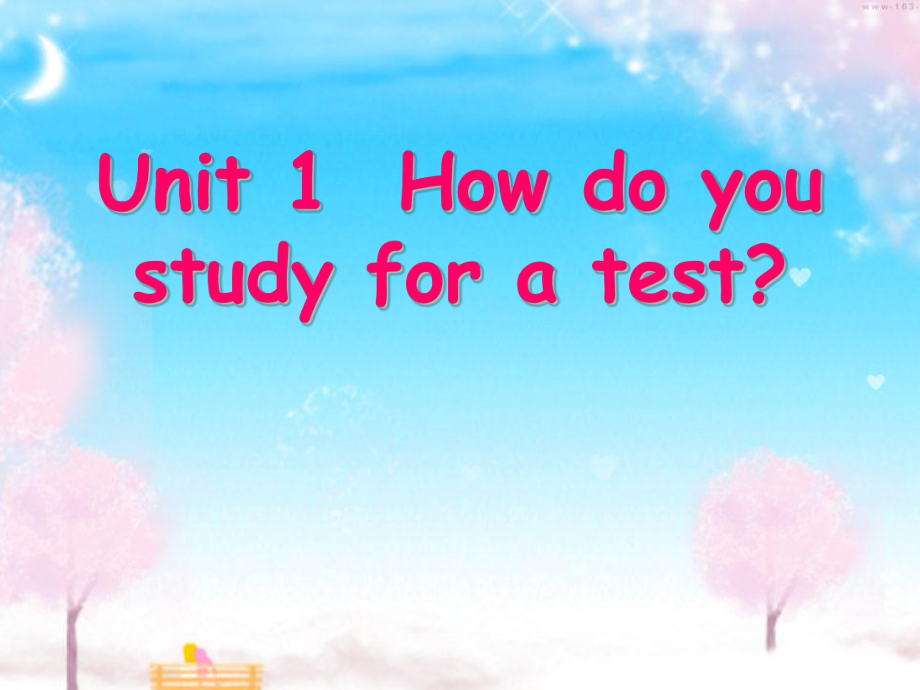 人教版九年級英語新目標 Unit 1 How do you study for a test課件_第1頁