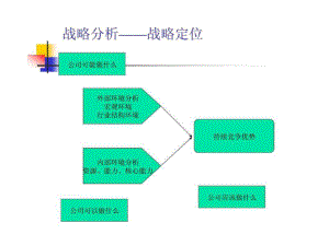 戰(zhàn)略分析戰(zhàn)略定位