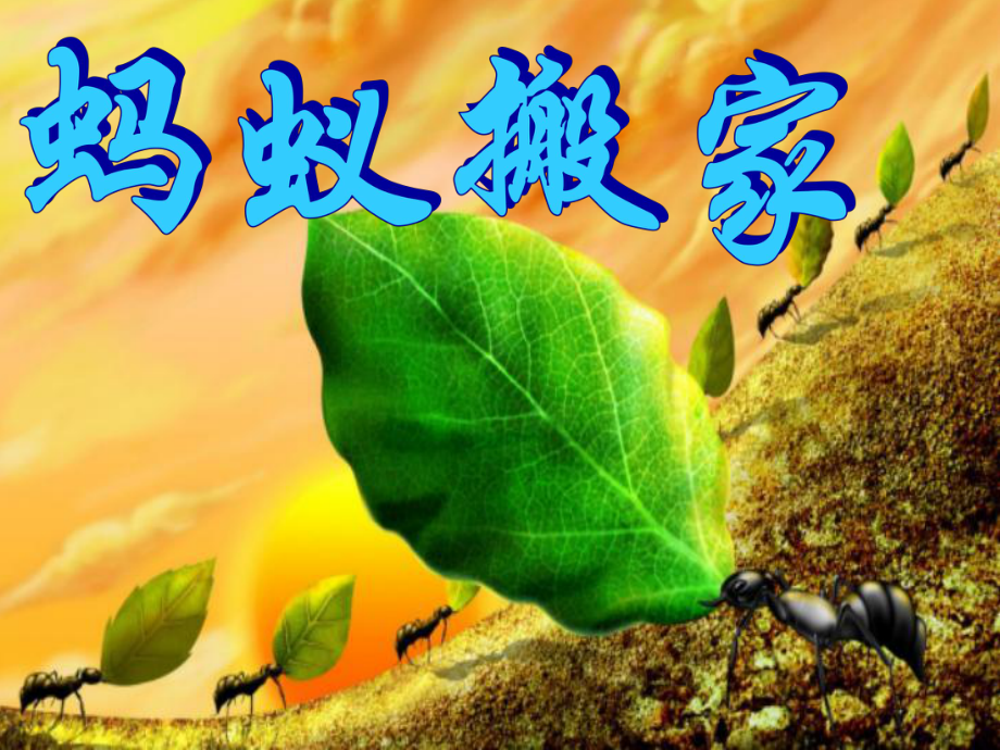 湘版小學(xué)美術(shù)一年級(jí)下冊(cè)《螞蟻搬家》課件_第1頁(yè)