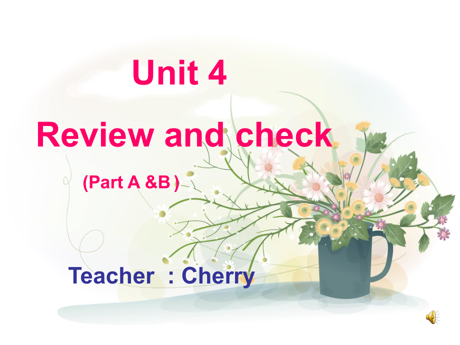 译林版牛津小学英语 6B　Unit4　Review and check(AB)课件_第1页